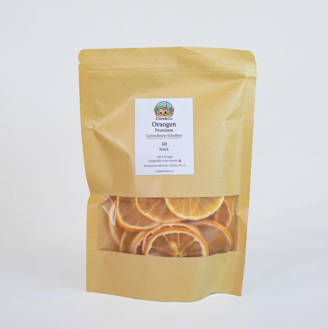30 Stück getrocknete Orangenscheiben 1