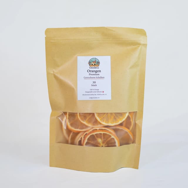 30 Stück getrocknete Orangenscheiben