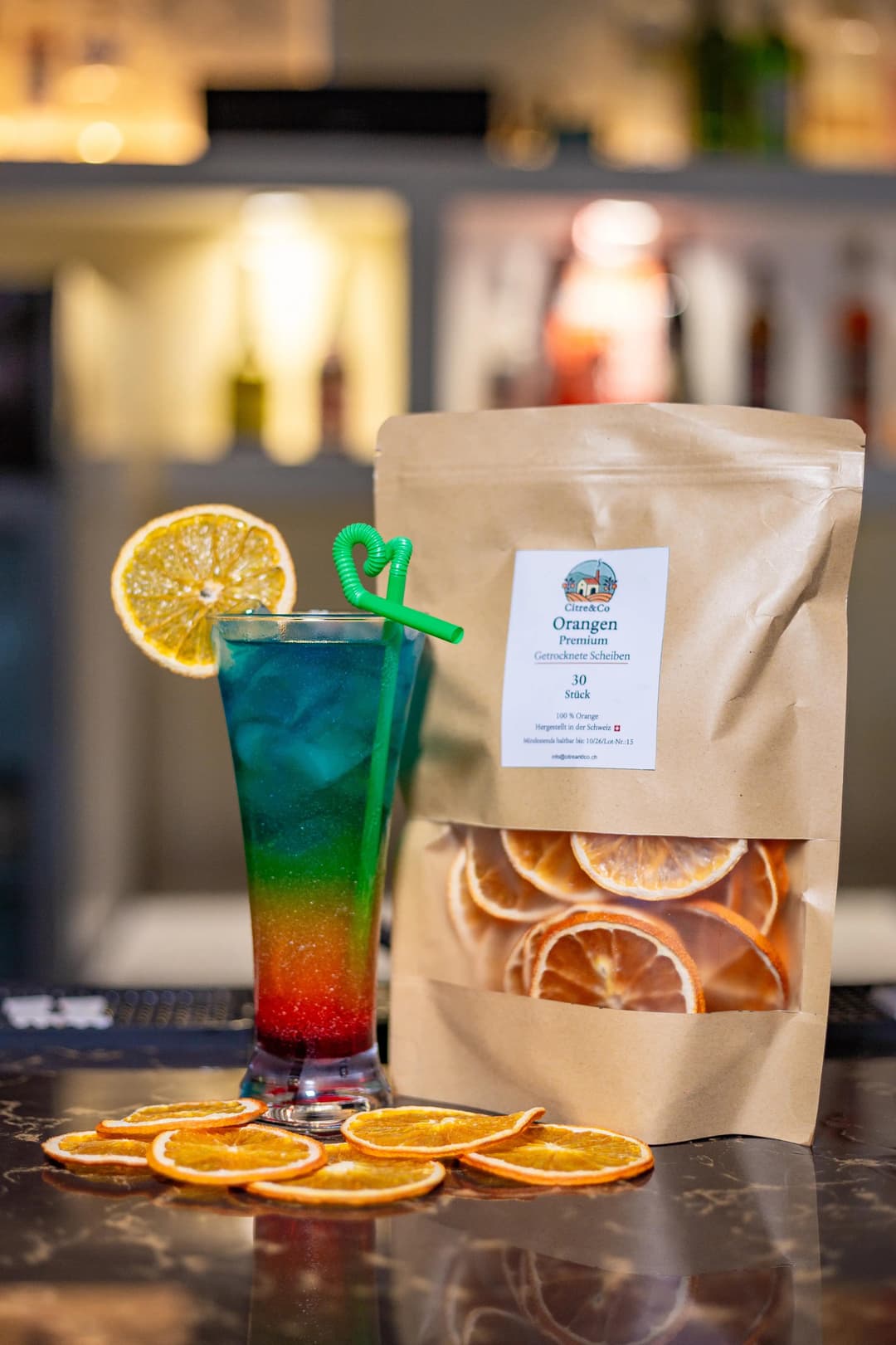 30 Stück getrocknete Orangenscheiben 4