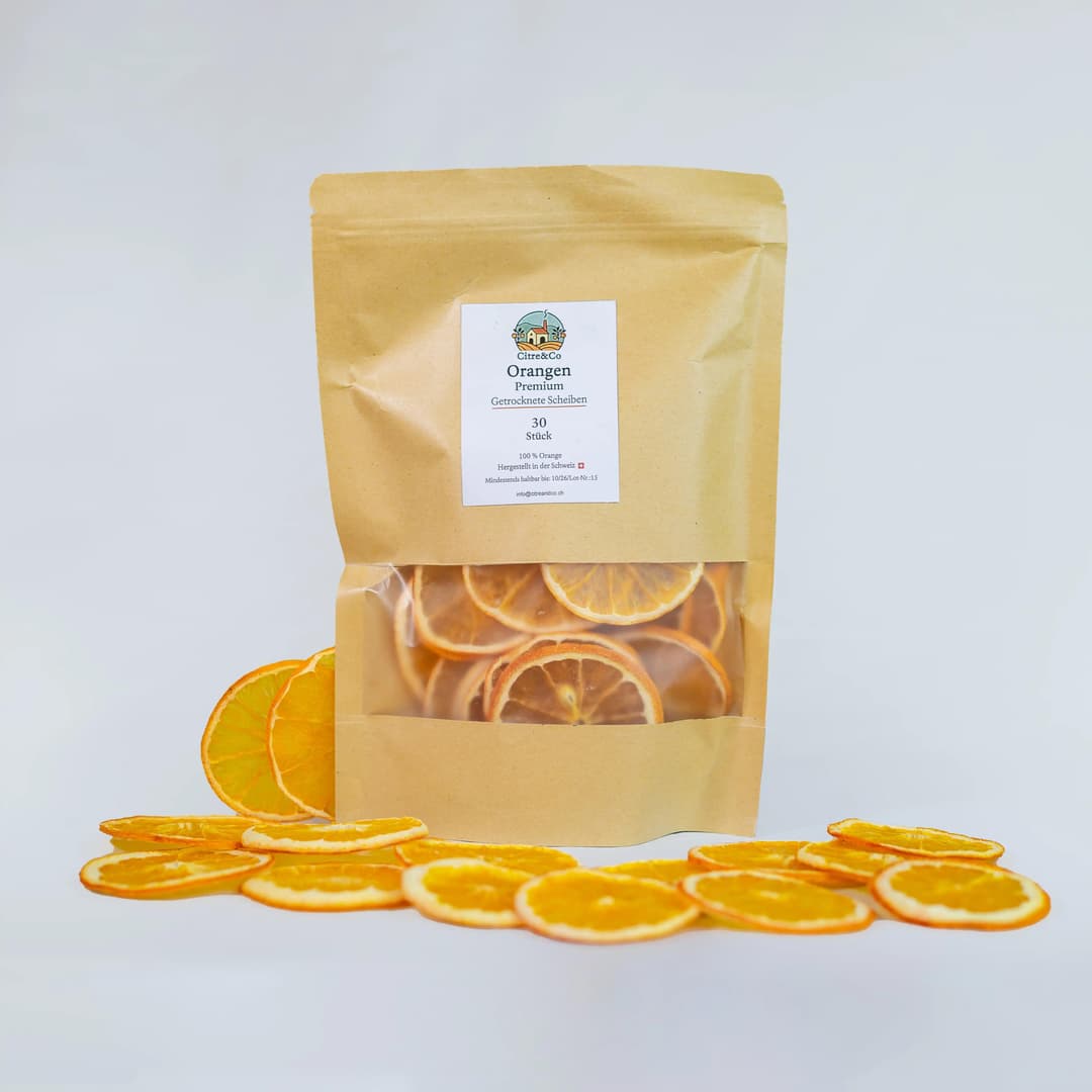 30 Stück getrocknete Orangenscheiben 2